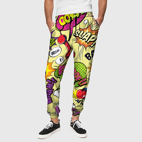 Мужские брюки Комикс / 3D-принт – фото 3