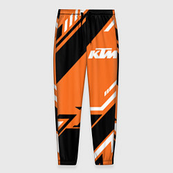 Брюки на резинке мужские KTM КТМ SPORT, цвет: 3D-принт