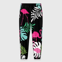 Мужские брюки Фламинго с цветами