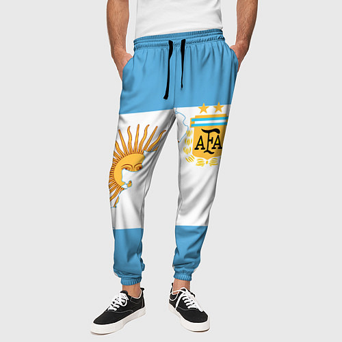 Мужские брюки Сборная Аргентины / 3D-принт – фото 3