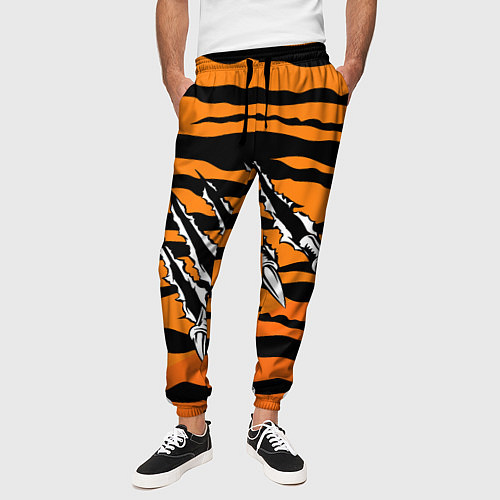 Мужские брюки След от когтей тигра / 3D-принт – фото 3
