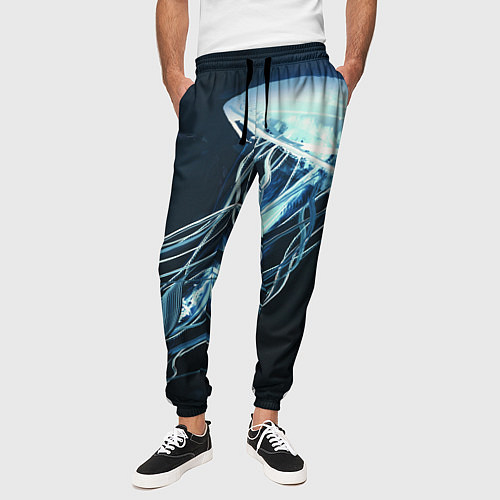 Мужские брюки Рисунок медуза / 3D-принт – фото 3