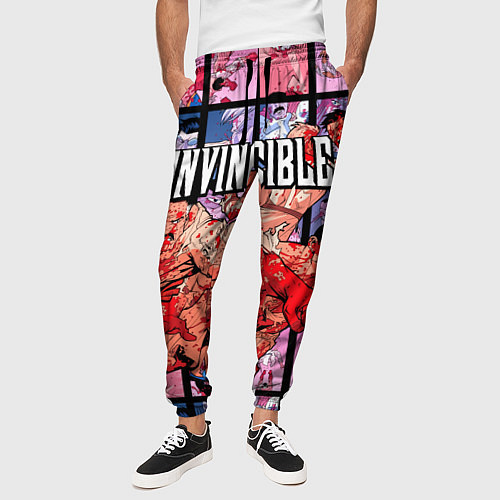 Мужские брюки Неуязвимый Invincible / 3D-принт – фото 3