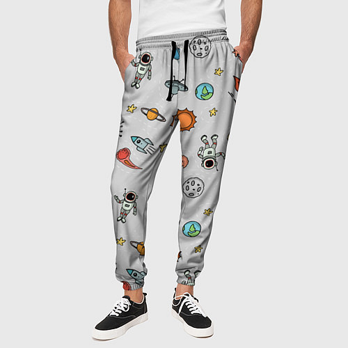 Мужские брюки Космический астронавт / 3D-принт – фото 3