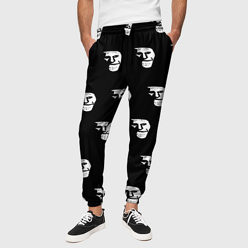 Мужские брюки Dark trollface / 3D-принт – фото 3