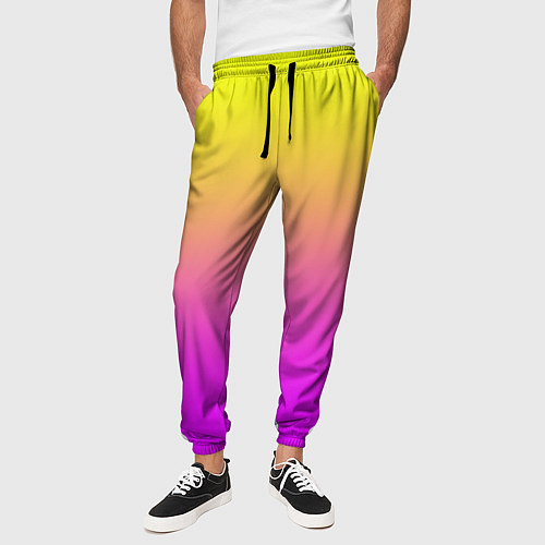 Мужские брюки Яркий рассвет / 3D-принт – фото 3