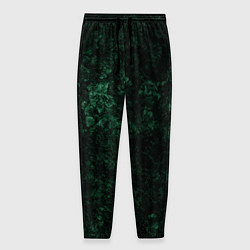 Мужские брюки Темно-зеленый мраморный узор