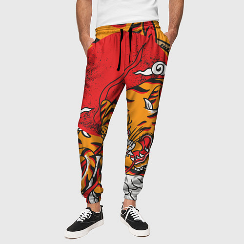 Мужские брюки Год тигра / 3D-принт – фото 3