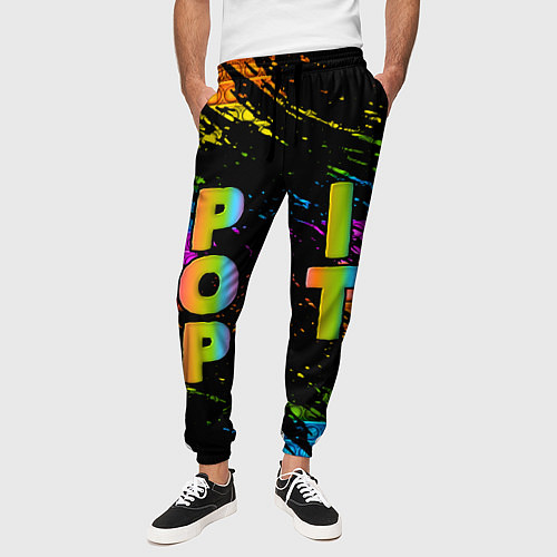 Мужские брюки ПОП ИТ POP IT АНТИСТРЕСС / 3D-принт – фото 3