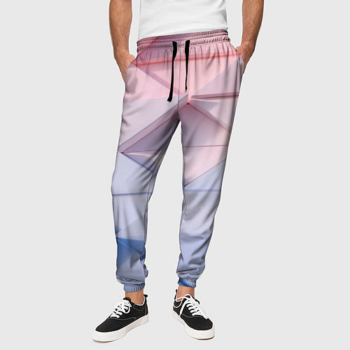 Мужские брюки Треугольники для тебя / 3D-принт – фото 3