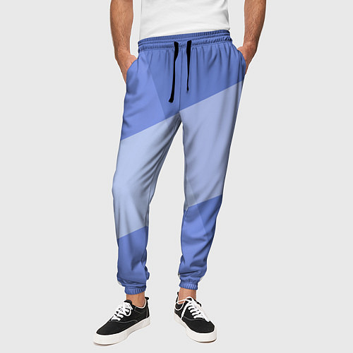 Мужские брюки Теплый минимализм / 3D-принт – фото 3