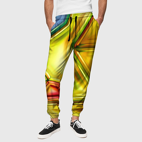 Мужские брюки Абстрактная абстракция / 3D-принт – фото 3