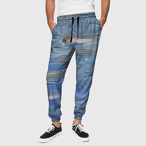 Мужские брюки Мазки красок / 3D-принт – фото 3