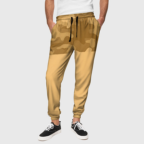 Мужские брюки Песочный / 3D-принт – фото 3