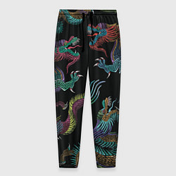 Мужские брюки Цветные драконы