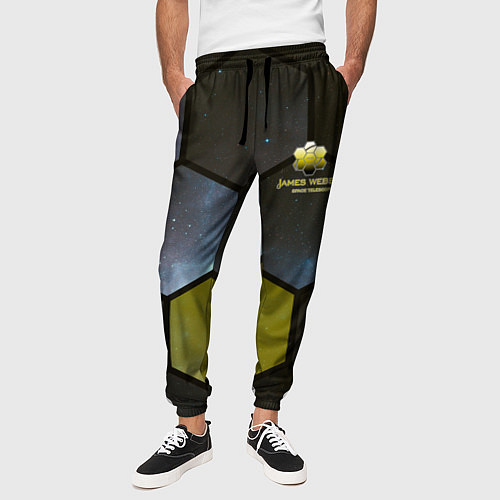 Мужские брюки JWST space cell theme / 3D-принт – фото 3
