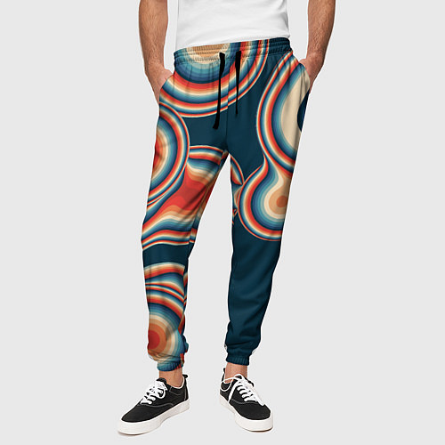 Мужские брюки Растекающиеся пятна / 3D-принт – фото 3
