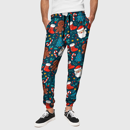 Мужские брюки ПОКРЫТО НОВЫМ ГОДОМ! / 3D-принт – фото 3