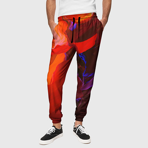 Мужские брюки Акварельная Феерия / 3D-принт – фото 3