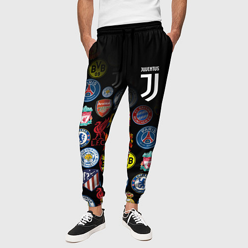 Мужские брюки JUVENTUS LOGOBOMBING SPORT / 3D-принт – фото 3