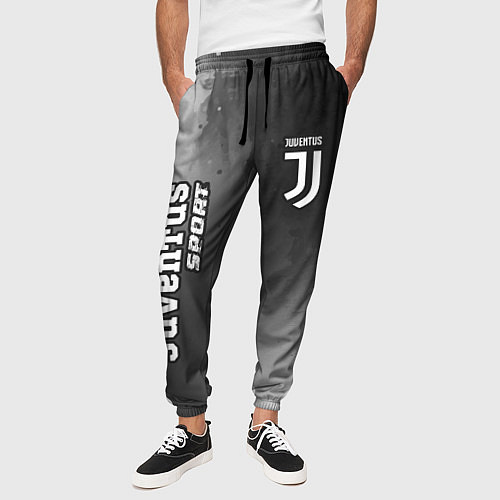 Мужские брюки ЮВЕНТУС Juventus Sport Абстракция / 3D-принт – фото 3