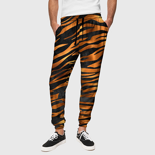 Мужские брюки В шкуре тигра / 3D-принт – фото 3