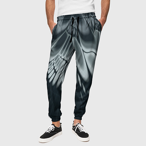 Мужские брюки Серый - коллекция Лучи - Хуф и Ся / 3D-принт – фото 3