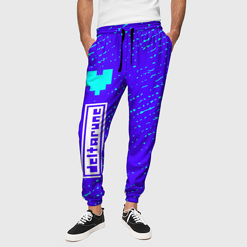 Мужские брюки ДЕЛЬТАРУН - Потертости По вертикали / 3D-принт – фото 3