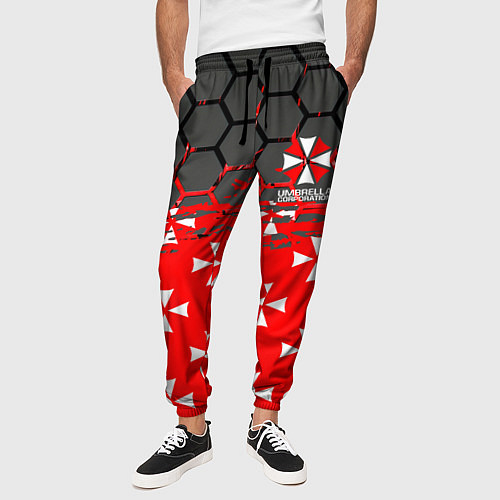 Мужские брюки Umbrella Corporation - Соты / 3D-принт – фото 3
