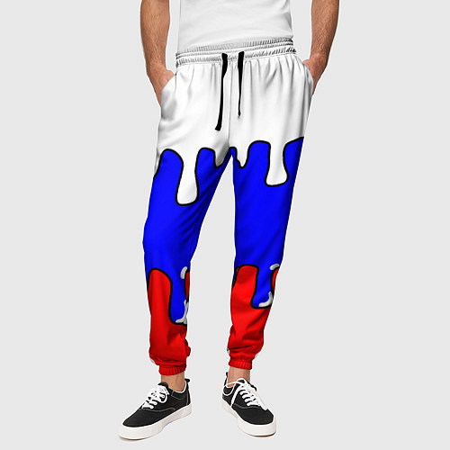 Мужские брюки Триколор Необычный / 3D-принт – фото 3
