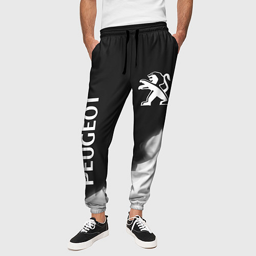 Мужские брюки PEUGEOT - Огненный Лев / 3D-принт – фото 3