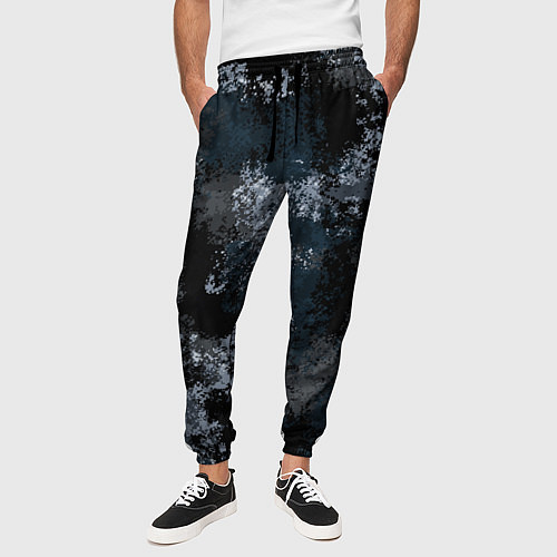 Мужские брюки Камуфляж ночной Ниндзя / 3D-принт – фото 3