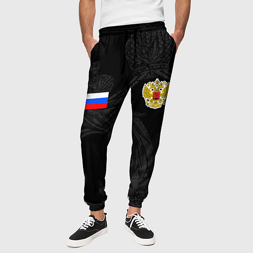 Мужские брюки ФОРМА РОССИИ RUSSIA UNIFORM / 3D-принт – фото 3