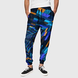 Брюки на резинке мужские Geometric pattern Fashion Vanguard, цвет: 3D-принт — фото 2