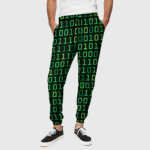 Мужские брюки Двоичный Код Binary Code / 3D-принт – фото 3
