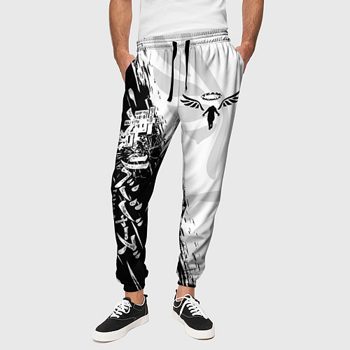 Мужские брюки WALHALLA TEAM LOGO BLACK ТОКИЙСКИЕ МСТИТЕЛИ / 3D-принт – фото 3