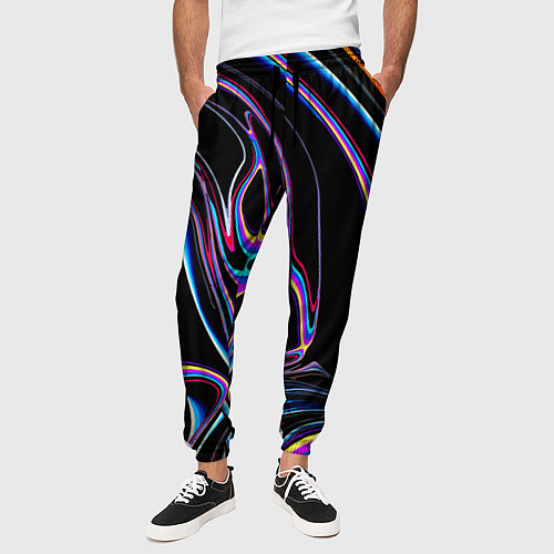 Мужские брюки Vanguard pattern Neon / 3D-принт – фото 3