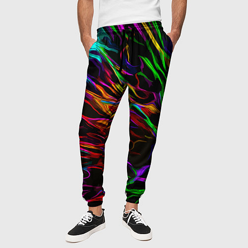Мужские брюки Neon pattern Vanguard / 3D-принт – фото 3