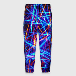 Брюки на резинке мужские Neon pattern Fashion 2055, цвет: 3D-принт
