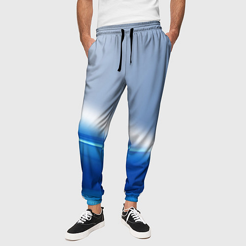 Мужские брюки Цифровая волна / 3D-принт – фото 3