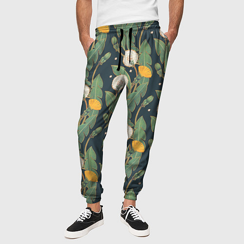Мужские брюки Цветение одуванчиков / 3D-принт – фото 3