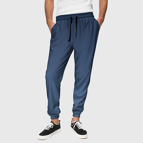 Мужские брюки Gradient Dark Blue / 3D-принт – фото 3