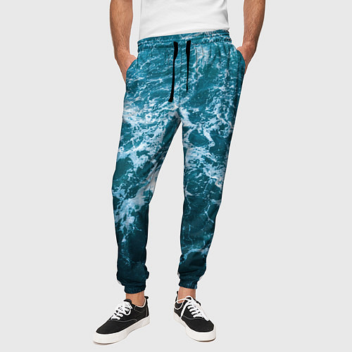 Мужские брюки Blue ocean / 3D-принт – фото 3