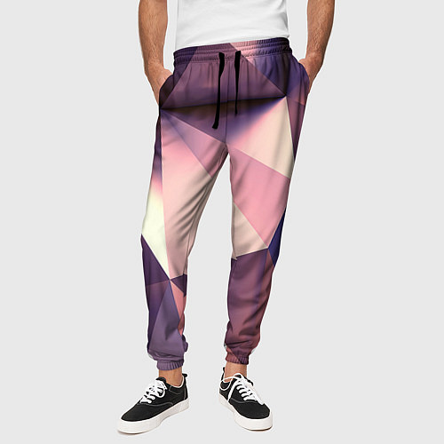 Мужские брюки Кристальная мозаика / 3D-принт – фото 3