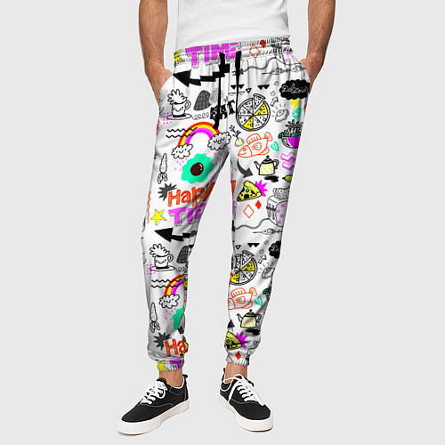 Мужские брюки HAPPY TIME / 3D-принт – фото 3