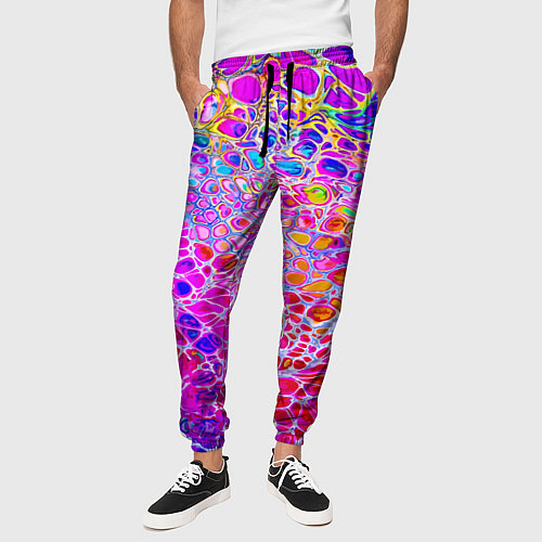 Мужские брюки Красочные всплески красок Экспрессия / 3D-принт – фото 3