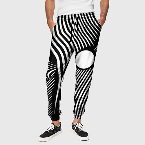 Мужские брюки Geometric vanguard composition Fashion trend / 3D-принт – фото 3
