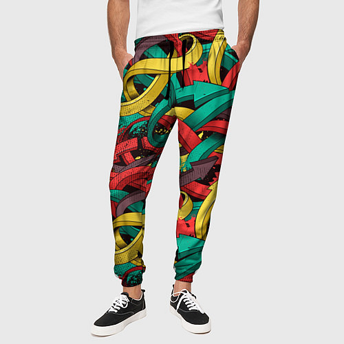 Мужские брюки Граффити стрелки Паттерн / 3D-принт – фото 3