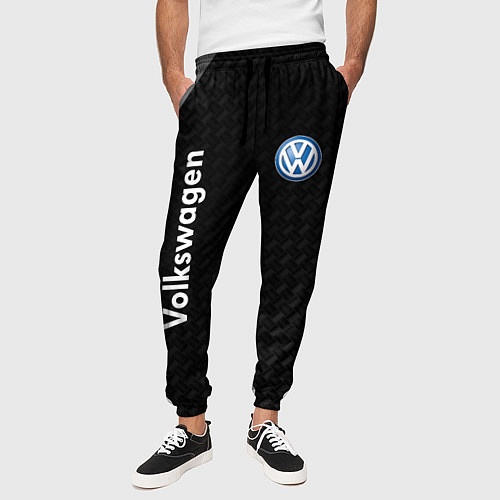 Мужские брюки Volkswagen карбон / 3D-принт – фото 3