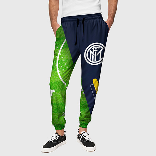 Мужские брюки Inter football field / 3D-принт – фото 3
